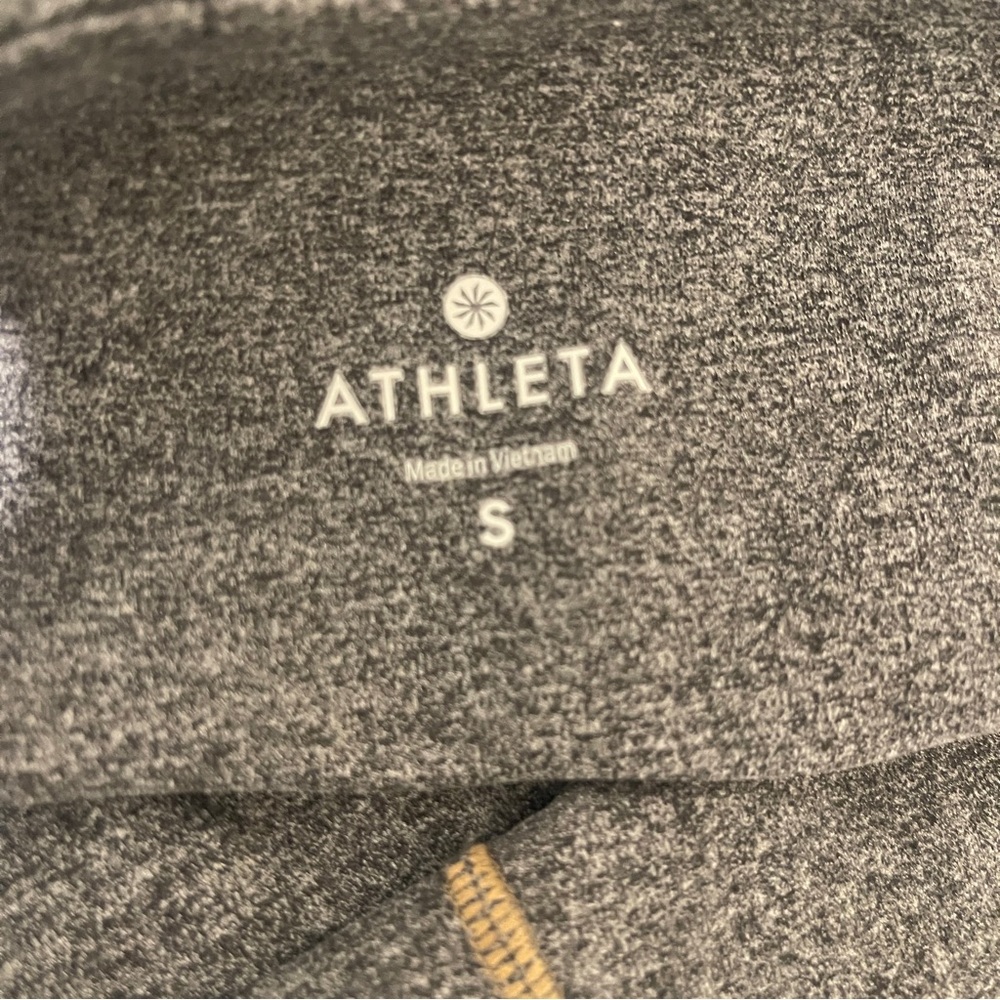 Athleta Charcoal and Brown Calf Length Leggings - Picture 4 of 9